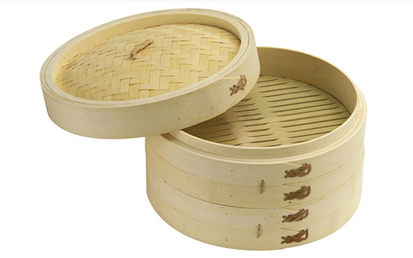 open new bamboo steamer